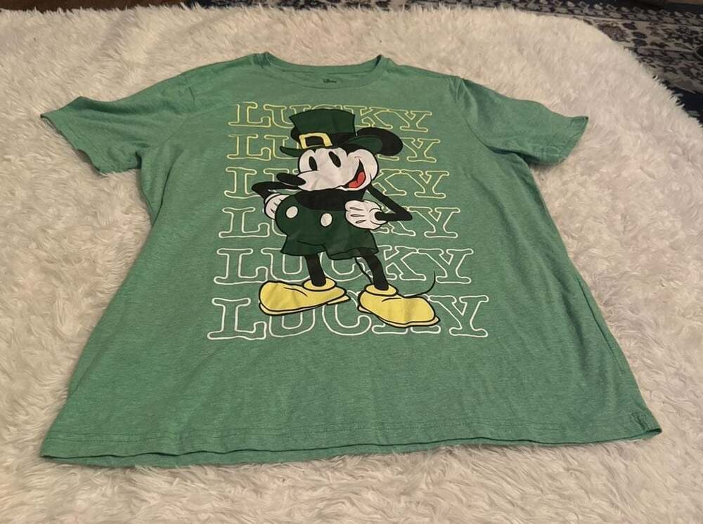 Disney Mickey Mouse St. Patrick's Day "Lucky" Leprechaun Graphic T-Shirt